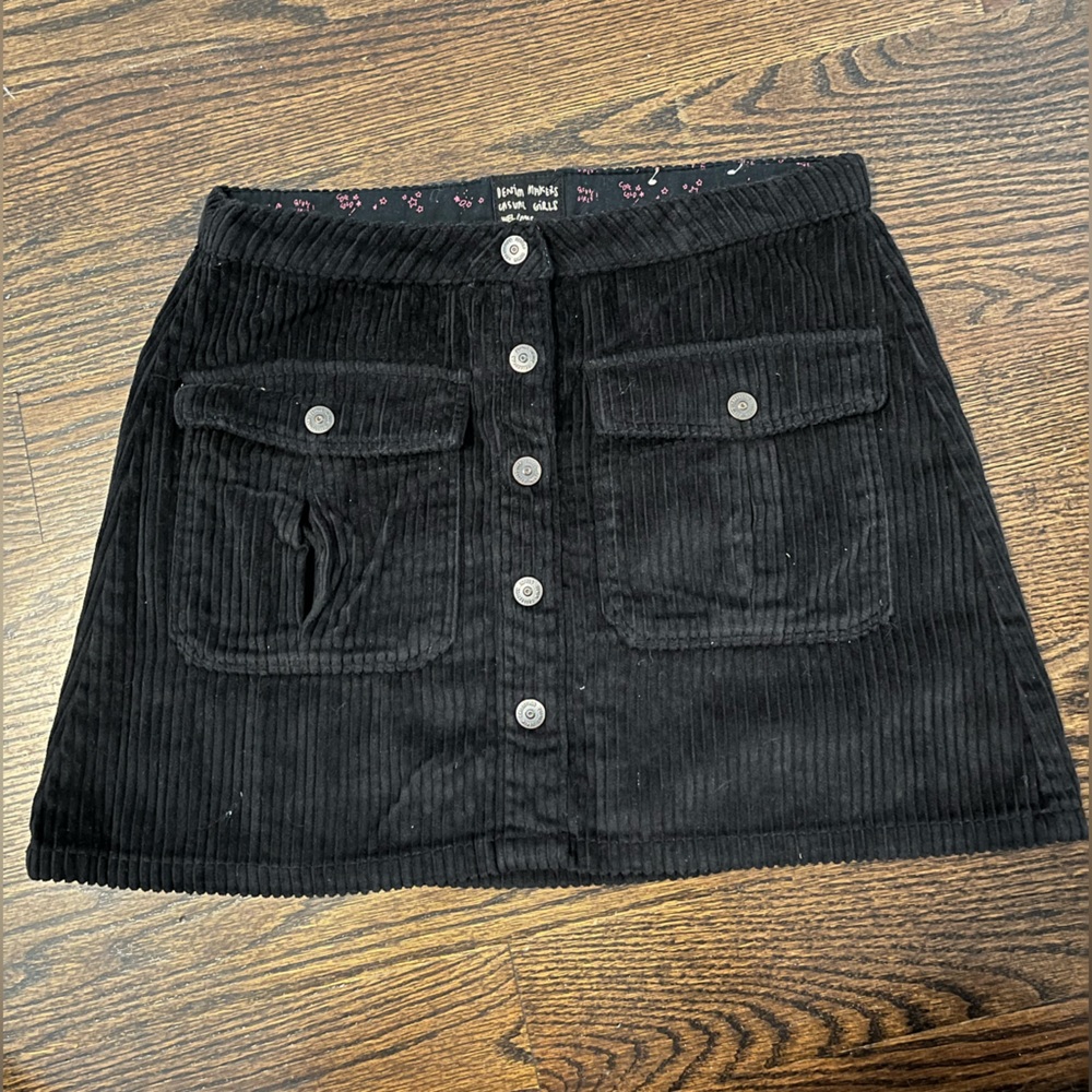 Zara kids size 11/12 corduroy black skirt